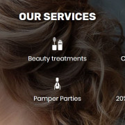 This is again 2 info lists using images. Again, the images are icons taken from flat icon and recoloured to white.