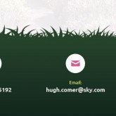 The top row has a background image with an overlay and a bottom separator which give the grass effect and the bottom row has the same colour as the separator to blend in.